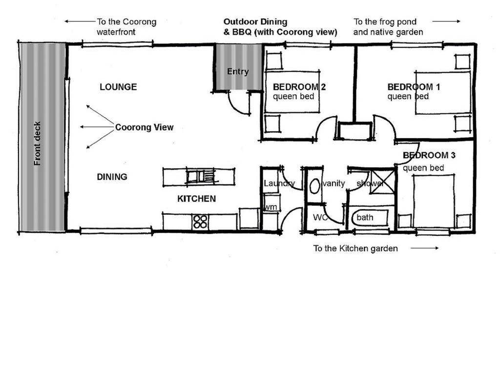 فيلا Coorong Waterfront Retreat Meningie المظهر الخارجي الصورة